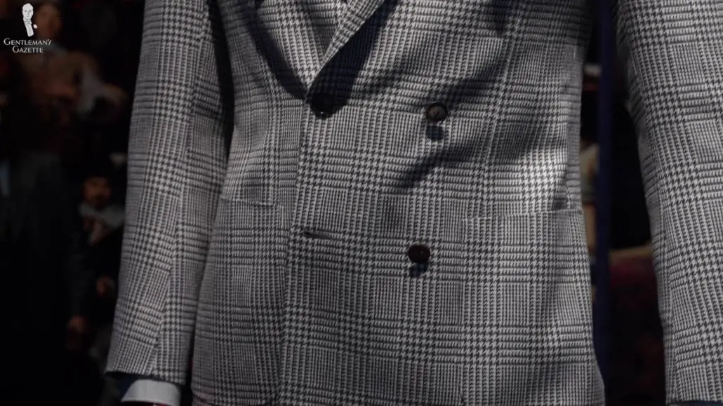 Suitsupply's double breasted suit with a nice belly curve.