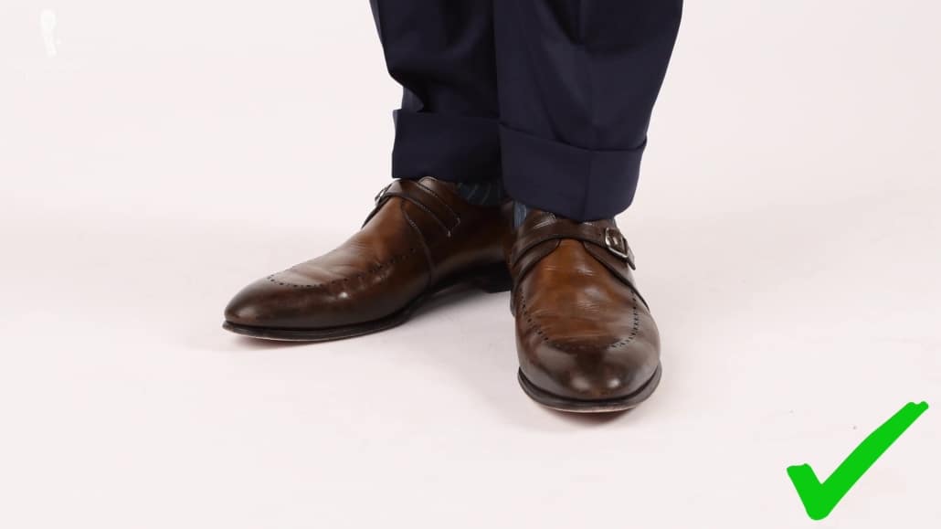 Dress Shoes And Suit Pants A classic pair of dress shoes is the ideal companion of a suit.