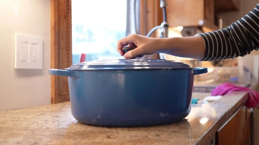 You can give a fine cookware such as a Dutch oven pot as a gift to someone who loves cooking.