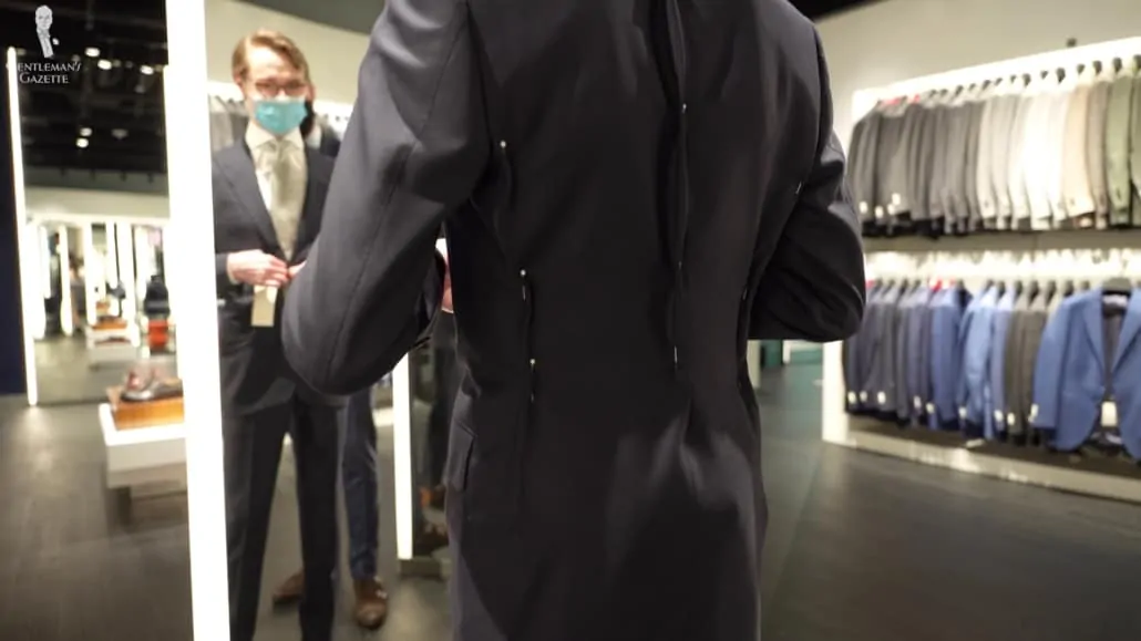 Some online MTM suits can make alterations for you if you get fitted in-store.
