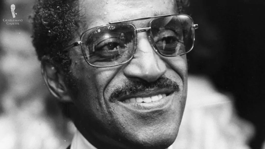 Sammy Davis Jr. also started wearing glasses as a style accessory after moving on from the eye patch.
