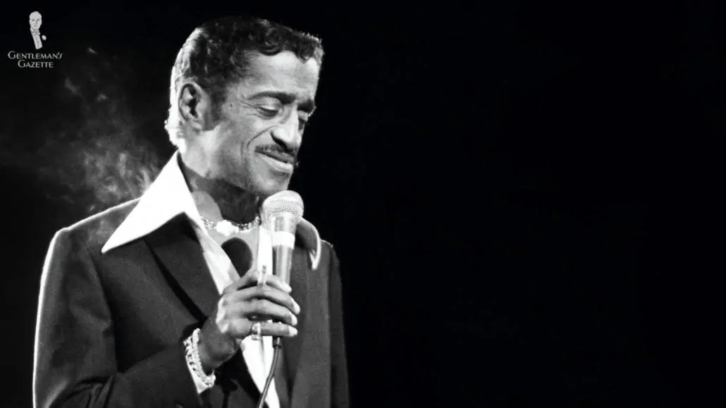 Sammy Davis Jr. was fond of wearing suits with slimmer lapels.