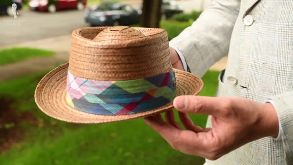 A nice straw hat for the summer.