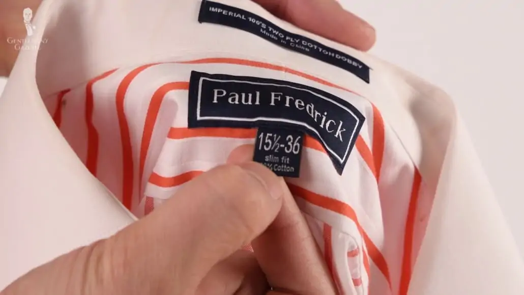 Not all dress shirt brands have the same sizing 