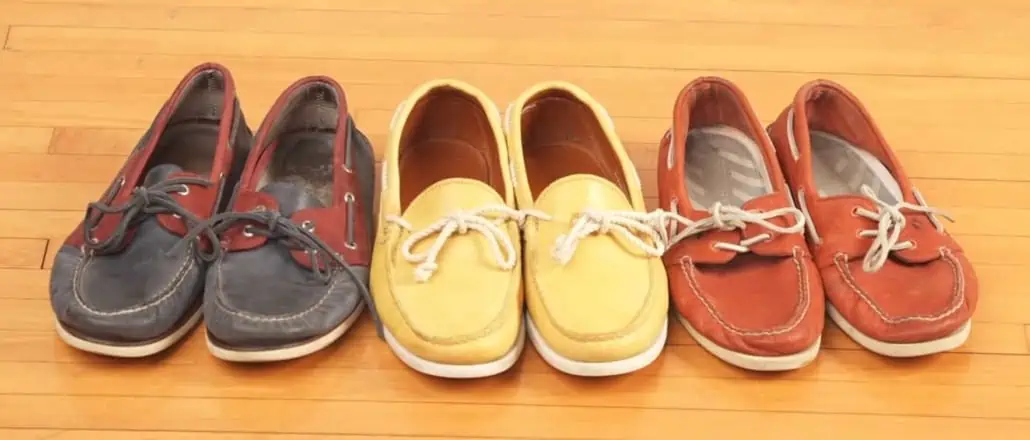 Some of Raphael's boat shoes.