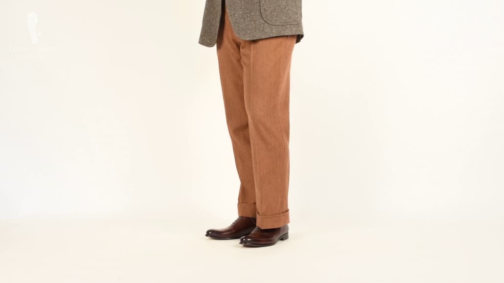brown trousers