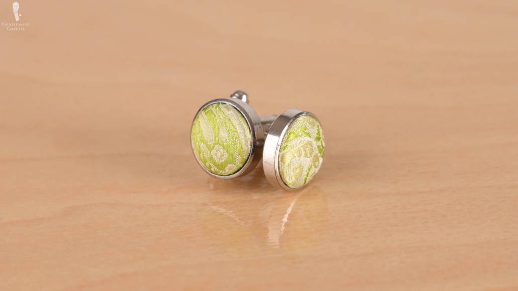 fabric cufflinks