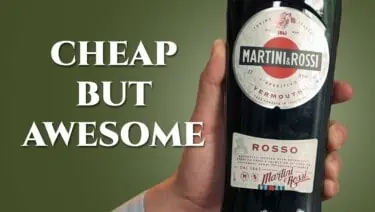 A bottle of Martini & Rossi vermouth