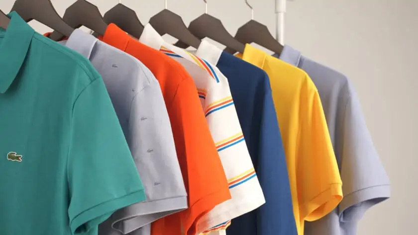 Seven different Lacoste polo shirts used in this review.