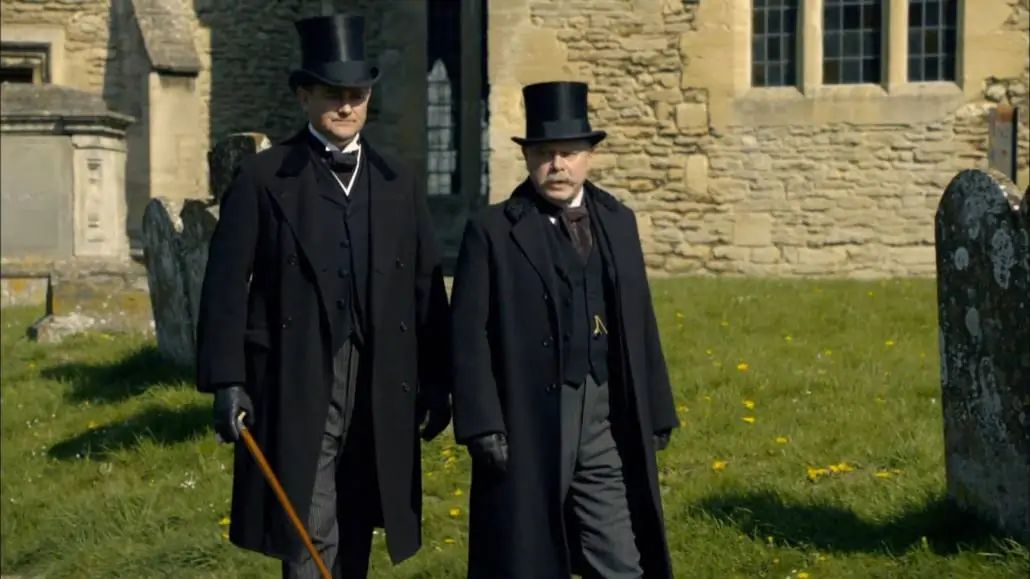 Earl of Grantham and George Murray wearing top hat