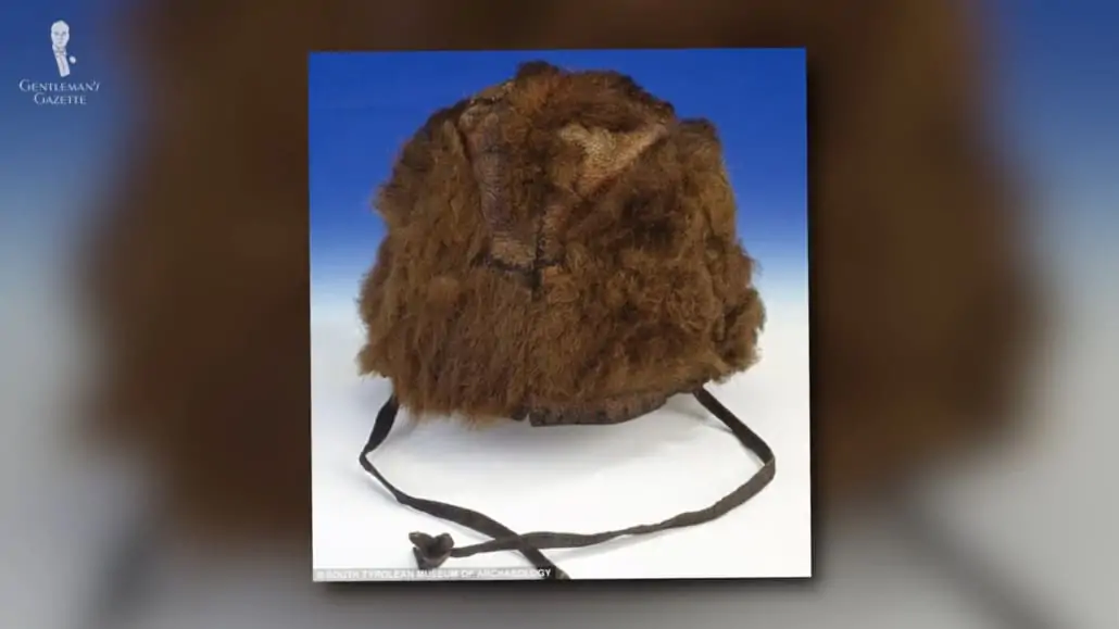 Hat made of bearskin