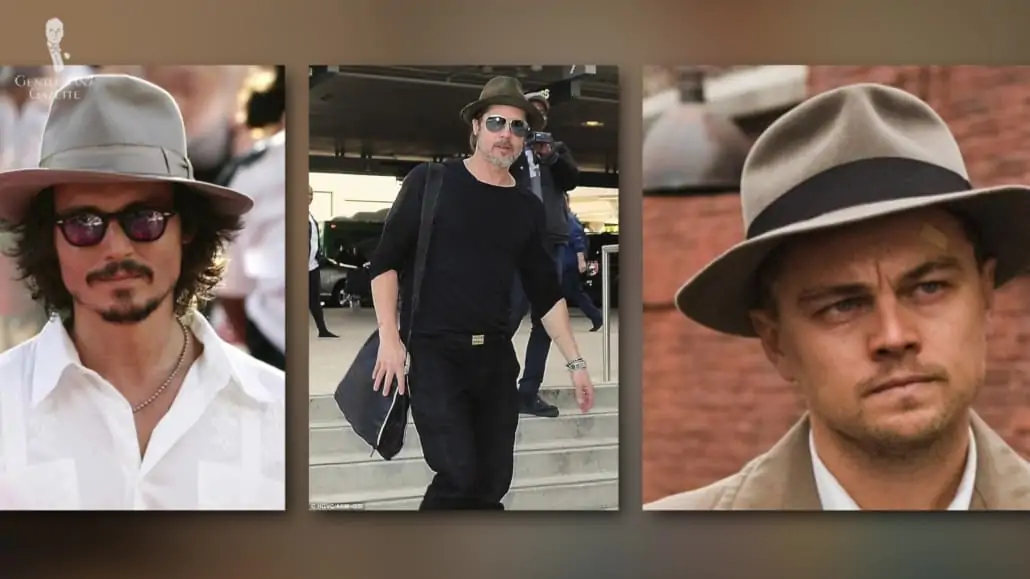 Hollywood actors wearing Borsalino hats