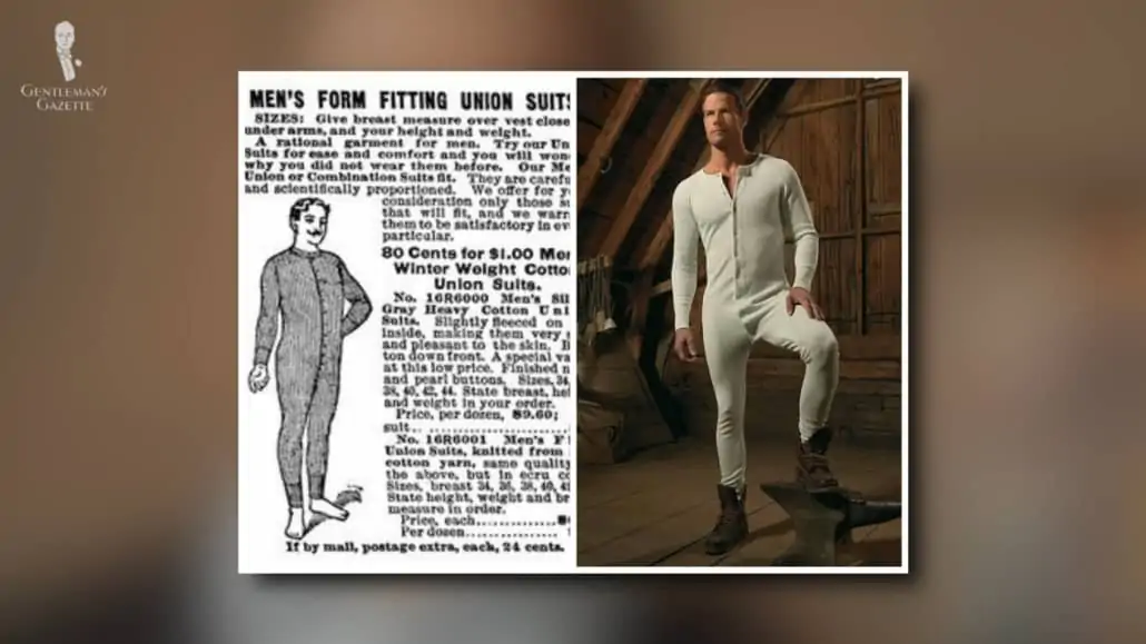 As the first one-piece undergarment, union suits were the original "onesie," but are more obscure menswear today.
