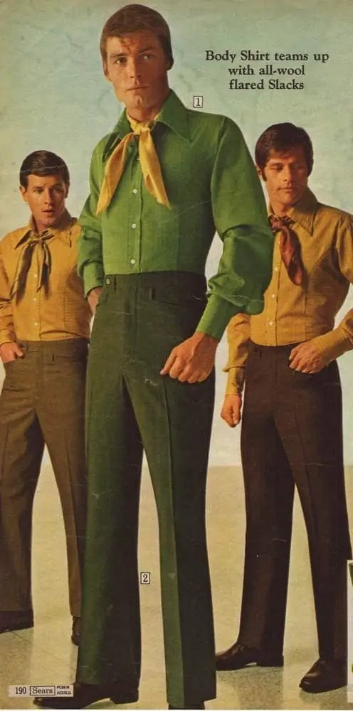 Tight-fitting body shirts from the 1960s