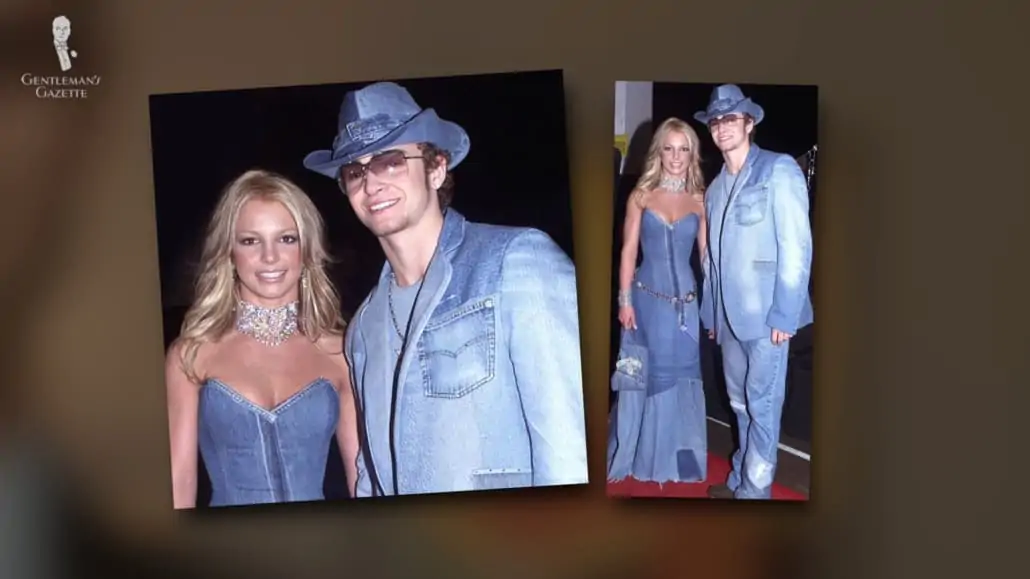 Britney Spears and Justin Timberlake in Denim Outfits