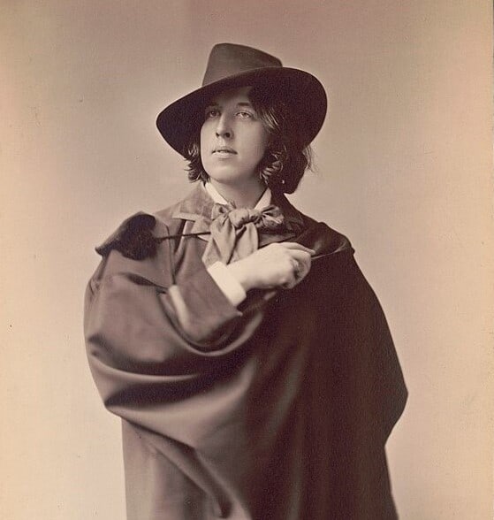 Oscar Wilde wearing fedora hat