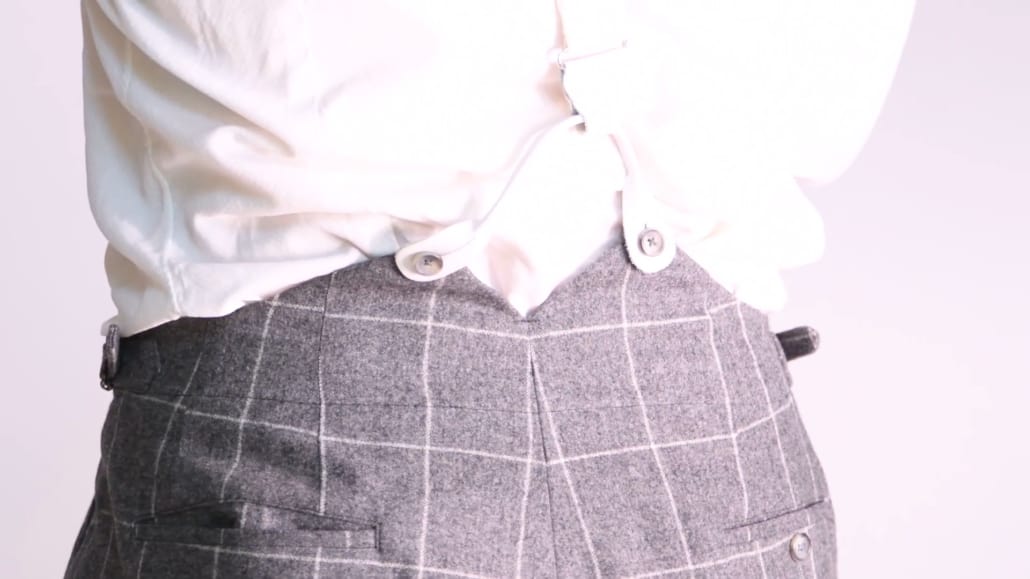 Trouser with A Fishtail Back