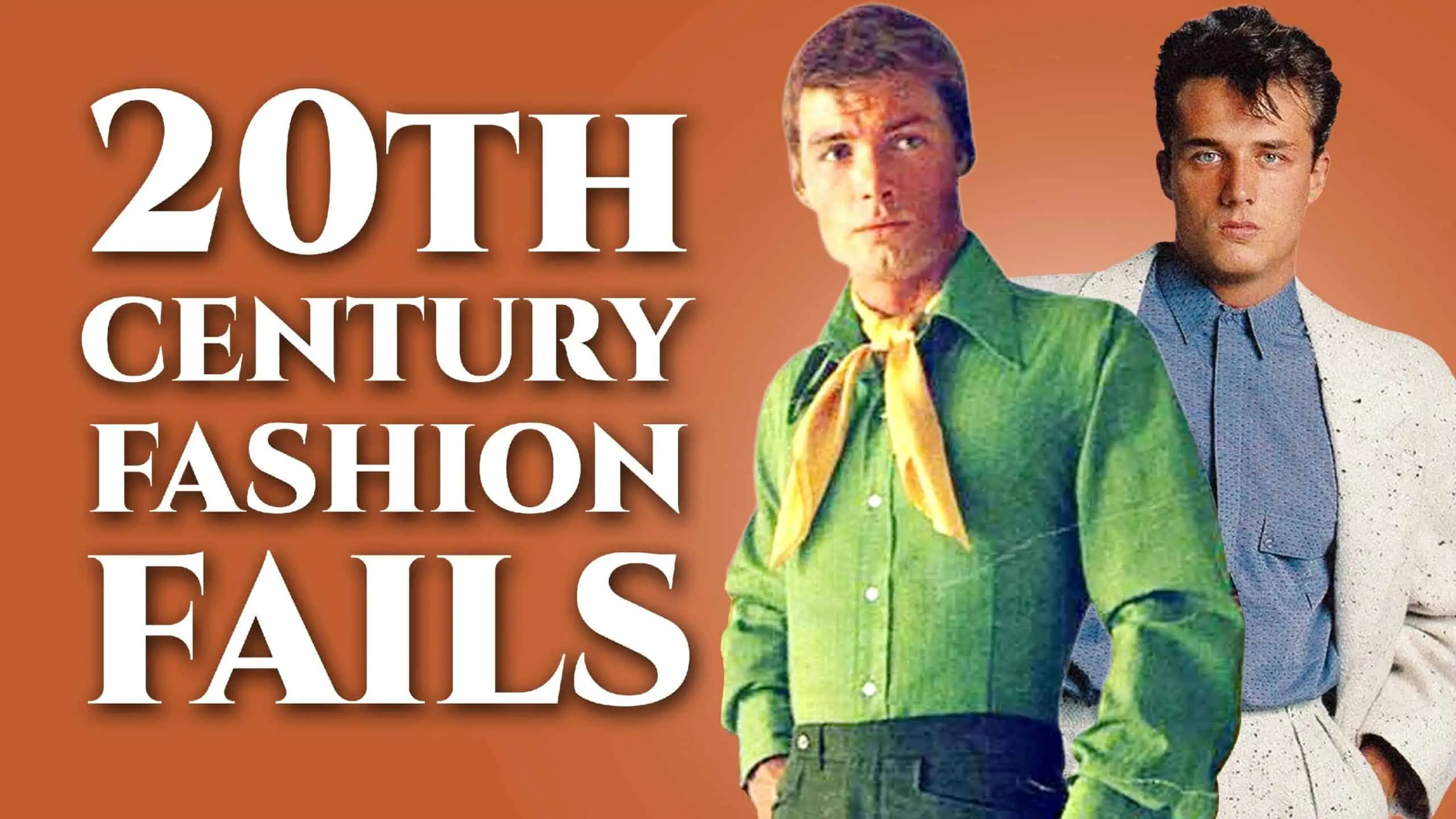 The WORST Men's Fashion Fails Of The 20th Century!