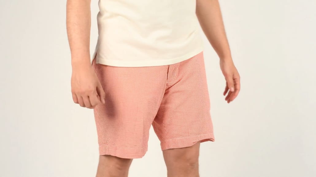 Seersucker shorts keep you cool while looking classic. 