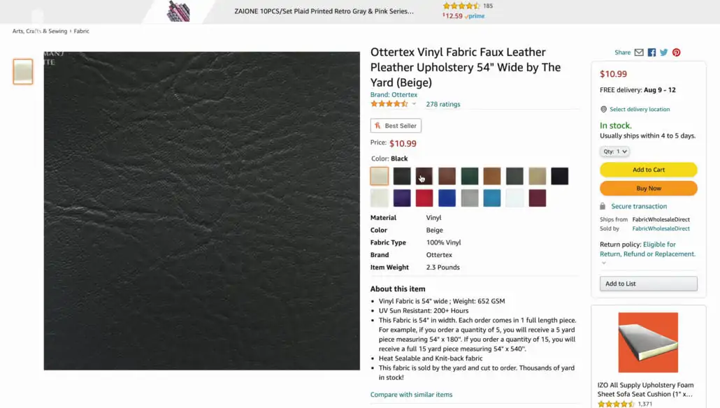 Pleather is relatively cheaper than real leather.