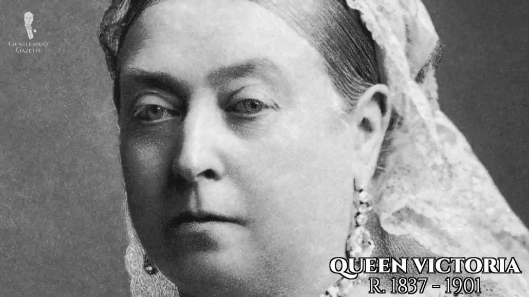The reign of Queen Victoria began the decline of men's makeup.