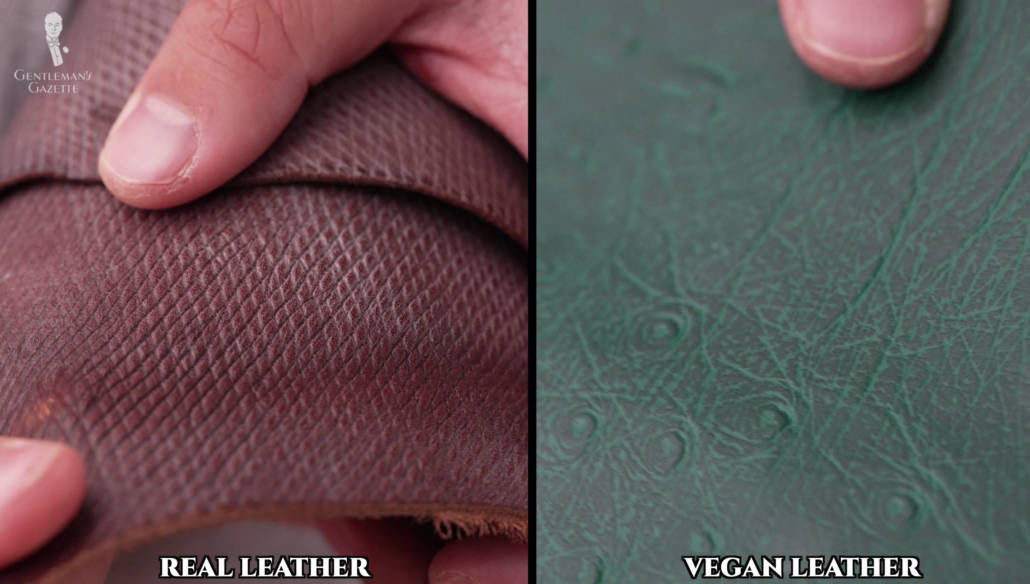 real leather vs vegan leather