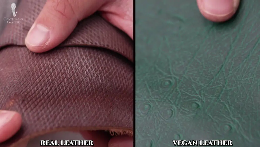 real leather vs vegan leather