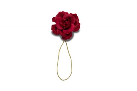 Photo of a Dark Red Velvet Spray Rose Boutonniere Buttonhole Flower Fort Belvedere