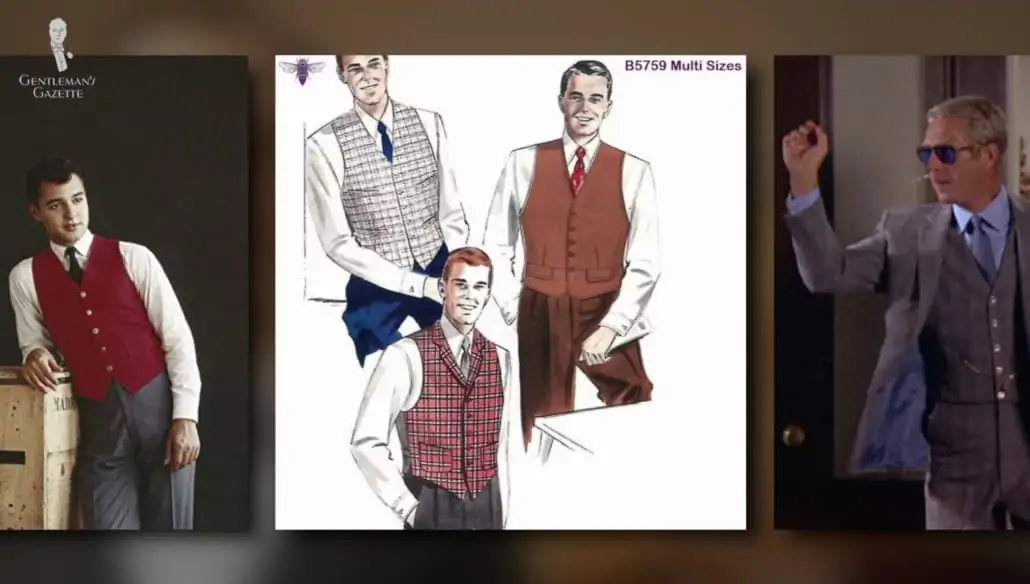 By the 1960s and '70s, waistcoats were a purely stylistic choice.