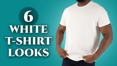 Kyle wearing white t-shirt