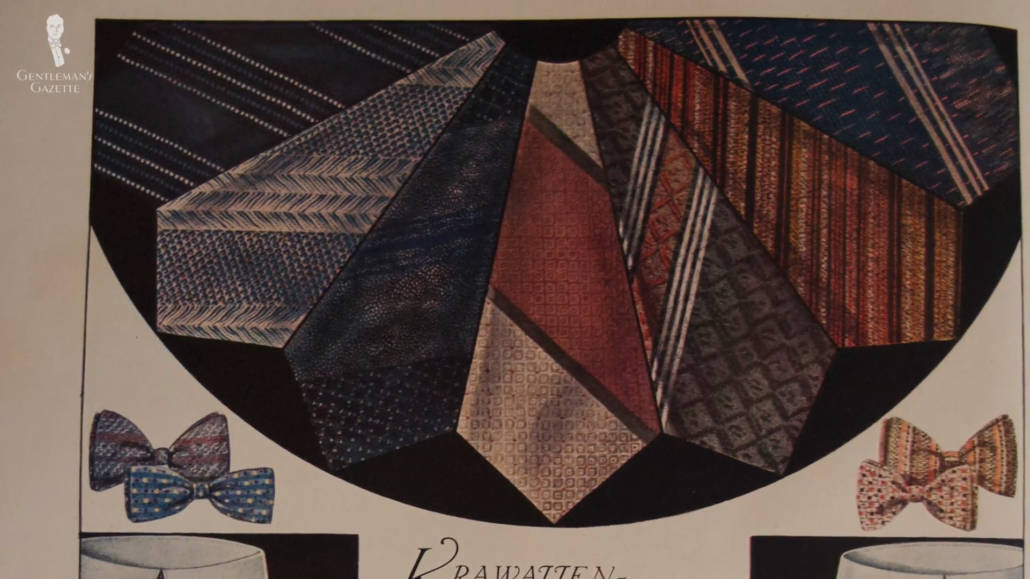 Belonging to a club after the end of service (WWI) was common among men, thus, the rise of regimental ties.