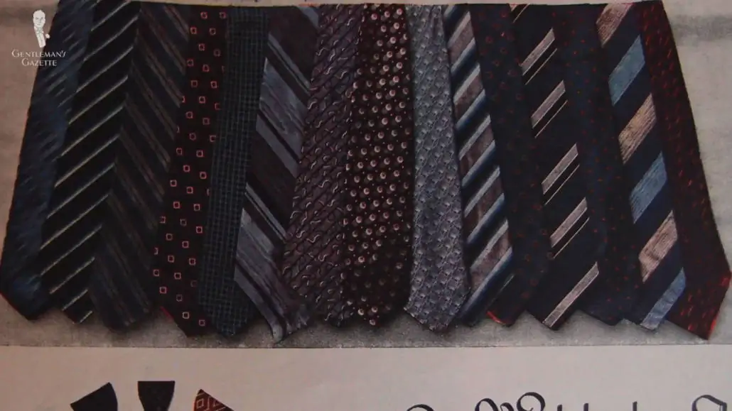 Ties in the 1920s are shorter than they are today.