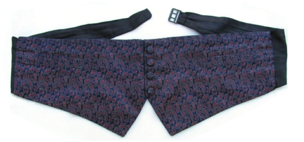 A Paisley Patterned Cummervest A paisley-patterned cummervest