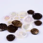 A set of different colored buttons