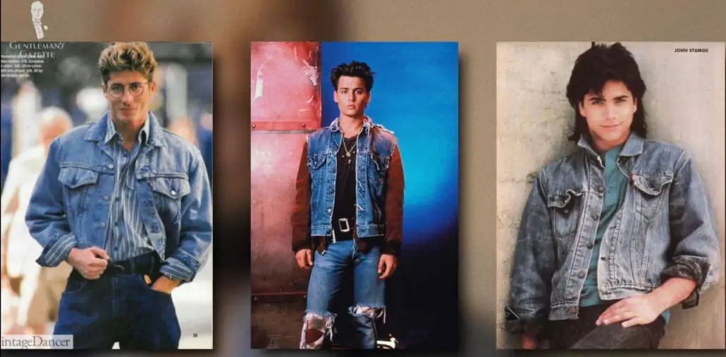 Denim jackets as worn in the 80s and 90s