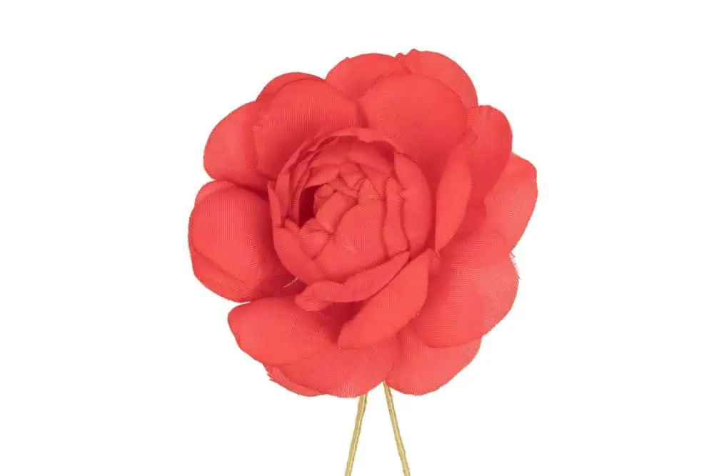 Red Camellia Boutonniere Buttonhole Flower