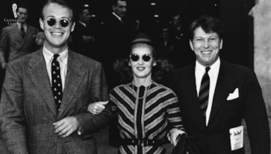 Sunglasses were increasingly popular and worn by the majority of Americans.