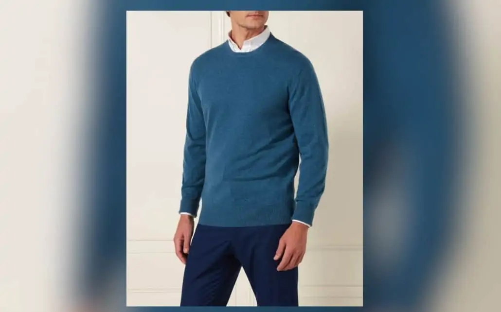 The N. Peal Blue Wave cashmere sweater is still produced and sold today