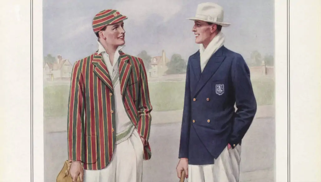 fashion illustration - sports jackets in the 1930s
