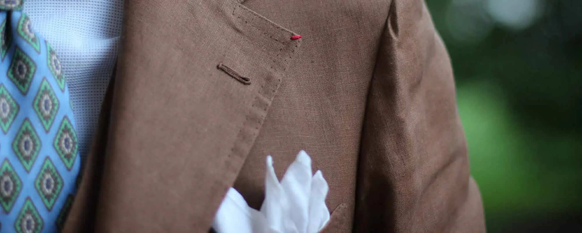 close-up photo of lapel buttonhole