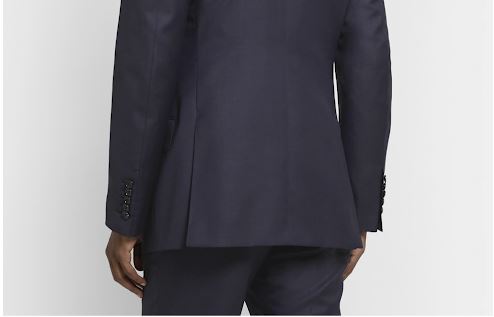 navy double vented jacket