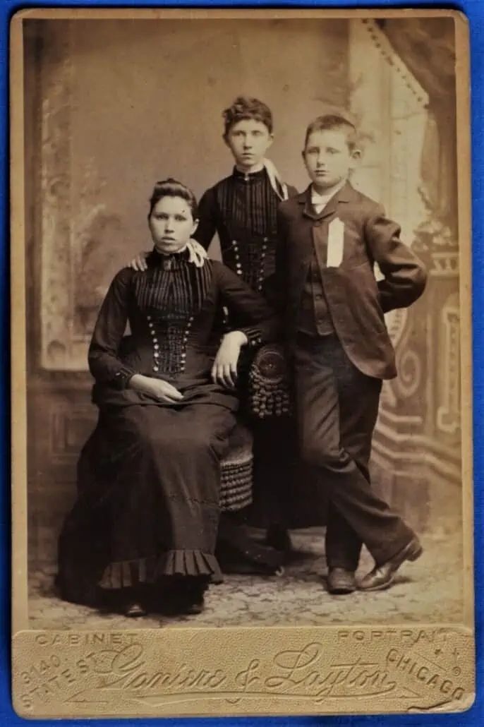 1890s boy wearing "formal wear'