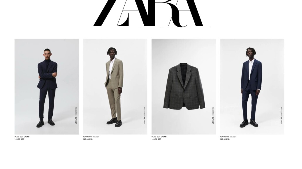 A selection of Zara Suits.
