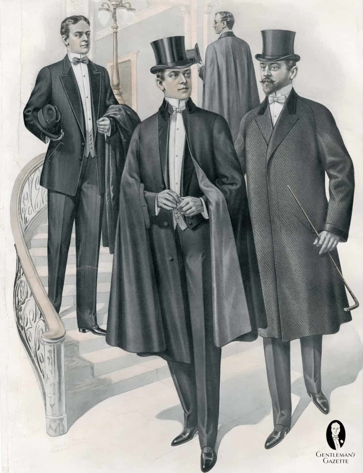 Tuxedo Overcoats, Hats, Scarves & Black Tie Outwear