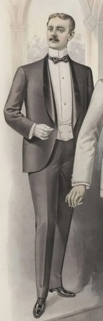 Dinner Suit Illustration American Fashions JNO J Mitchell Co - New York 1900