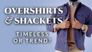 Overshirts thumbnail showing Kyle wearing a Shacket or overshirt
