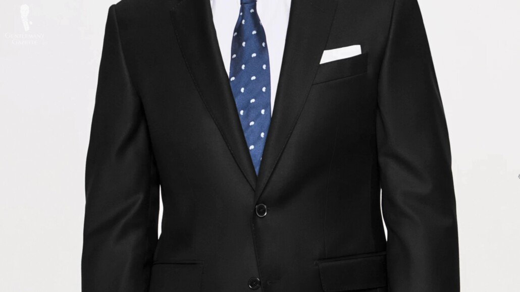 Their suits are softly structured, so it’s like a modern English silhouette which is nice for a contemporary look