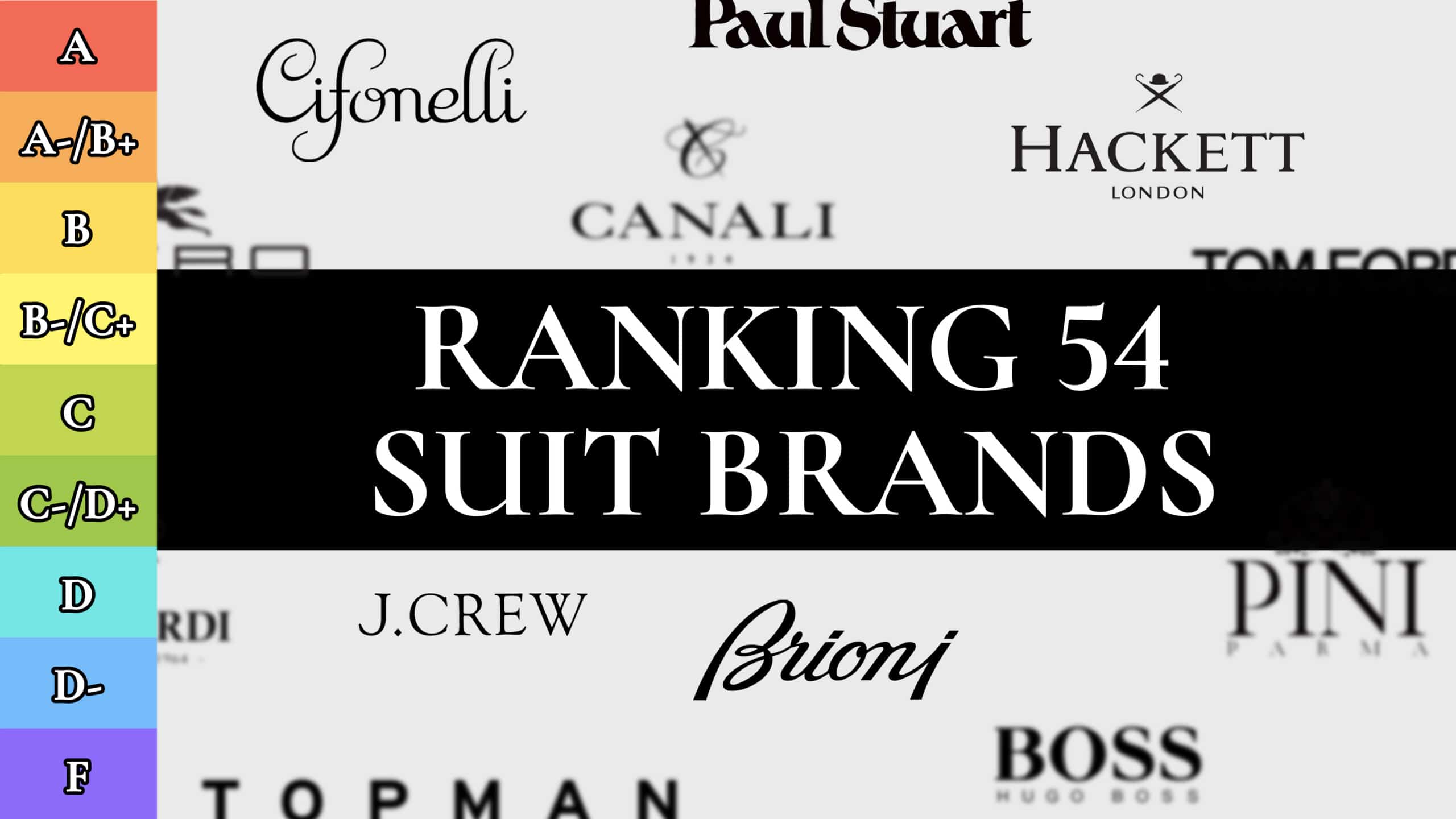 At dræbe Indirekte effektivitet Ranking Men's RTW Suits (54 BEST And WORST Menswear Brands!) | Gentleman's  Gazette