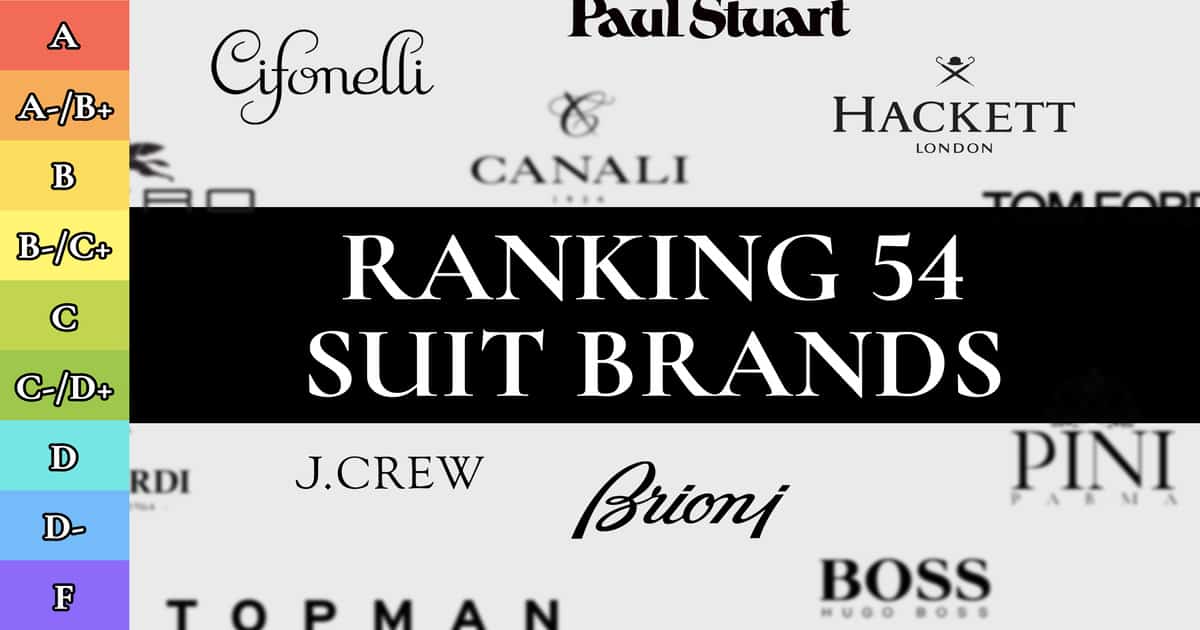 Ranking Men's RTW Suits (54 BEST And WORST Menswear Brands ...