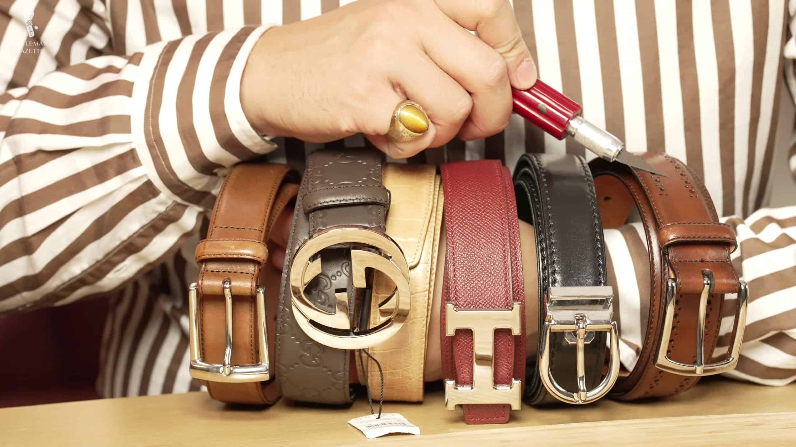 Cutting Apart Belts (Hermes, Gucci, Brooks Brothers & More!) | Gentleman's Gazette